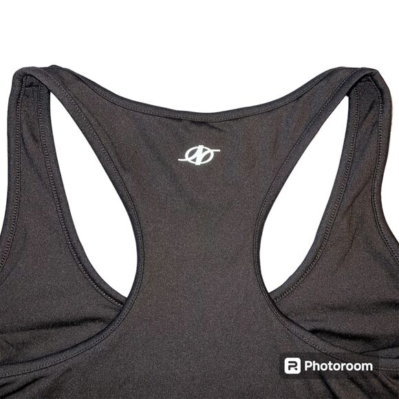 Nordic Track Womens Tank Top Shirt Workout Athletic Built In Bra Houndstooth - Picture 4 of 5